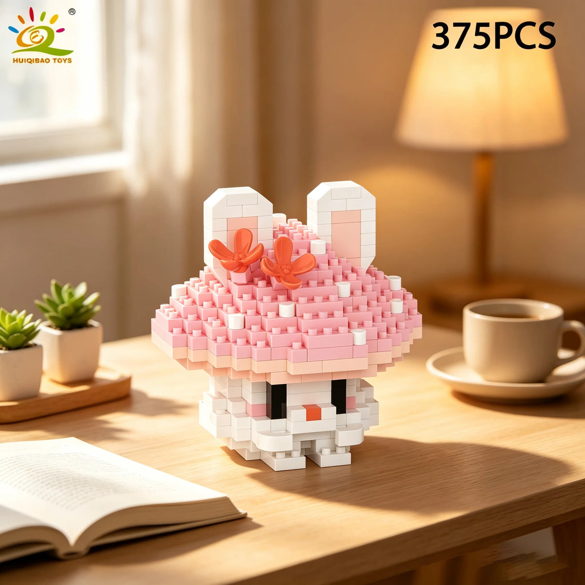 PENDRA Cartoon Mushroom Micro Building Set