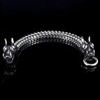 PENDRA Wolfcrest Stainless Steel Animal Cuff Bracelet