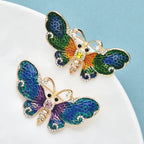 PENDRA Enamel Butterfly Brooch