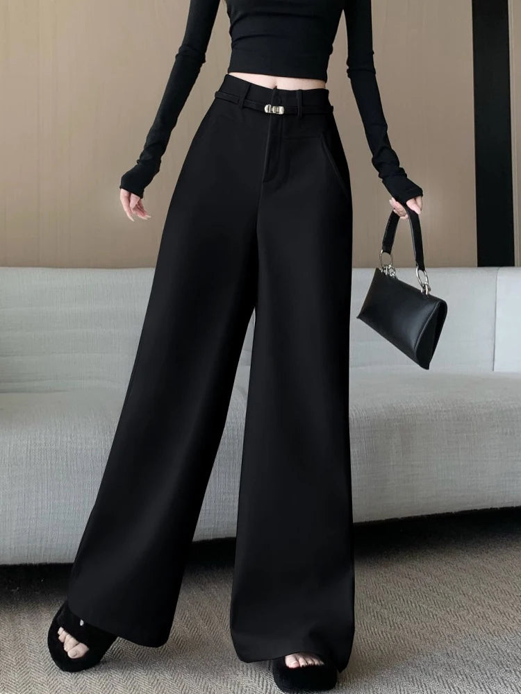 PENDRA Woolen Waisted Loose Pants