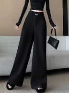 PENDRA Woolen Waisted Loose Pants