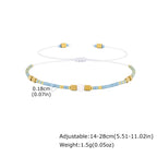 1/2/3pcs Boho Beaded Bracelets for Men,Handmade Mini Gold Color Stainless Steel Beads Glass Seeds Wristband,Summer Jewelry
