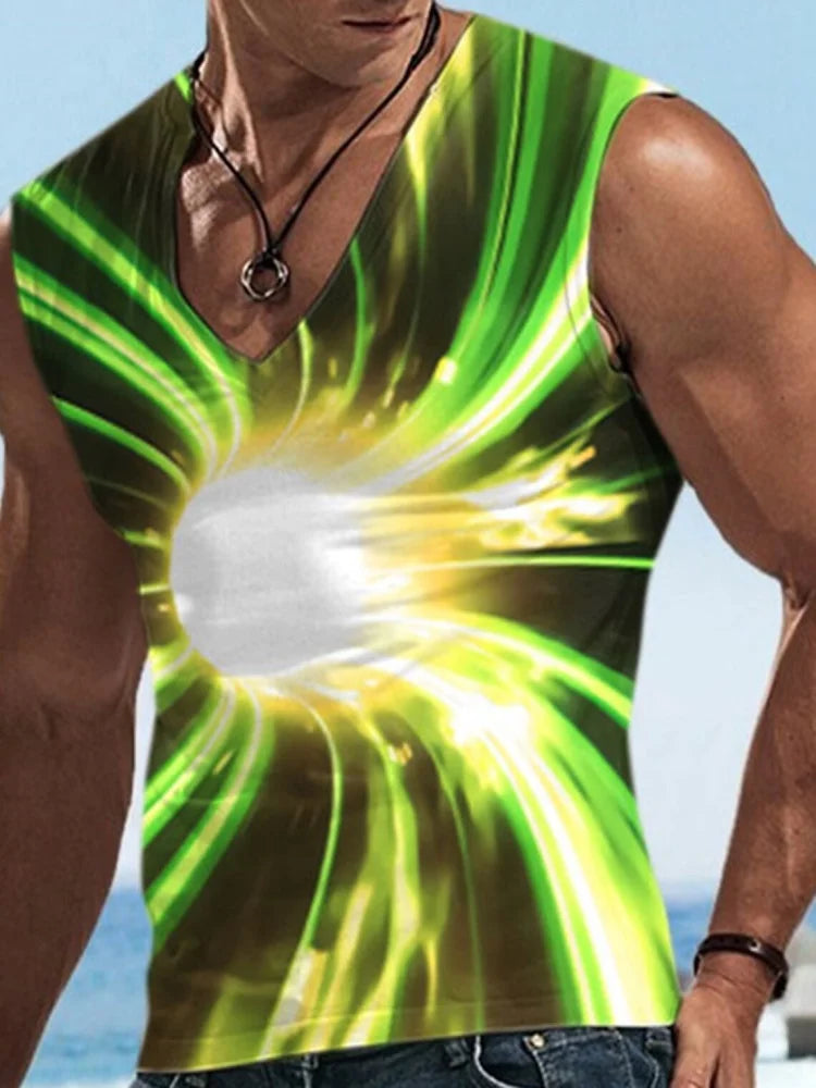 PENDRA Printed Sports Sleeveless T-Shirt