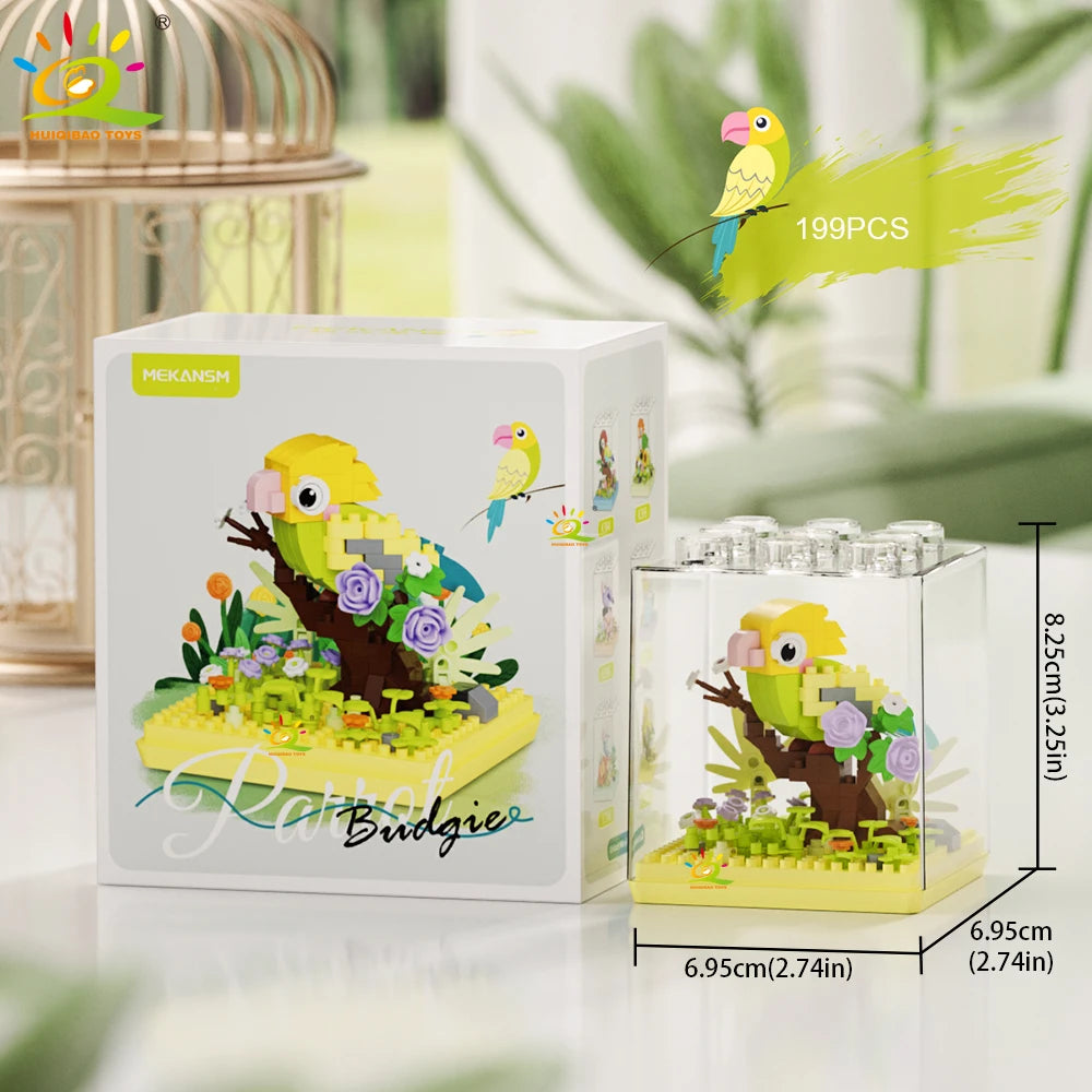 PENDRA Parrot Bird Micro Building Set