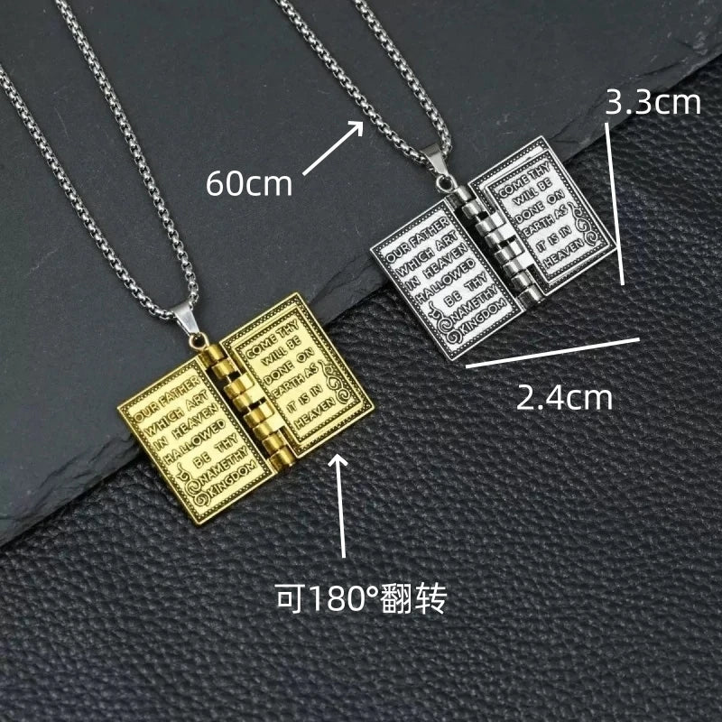 PENDRA Biblebook Multi-Color Bible Book Pendant