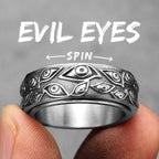 PENDRA Devil Multi Eyes Ring