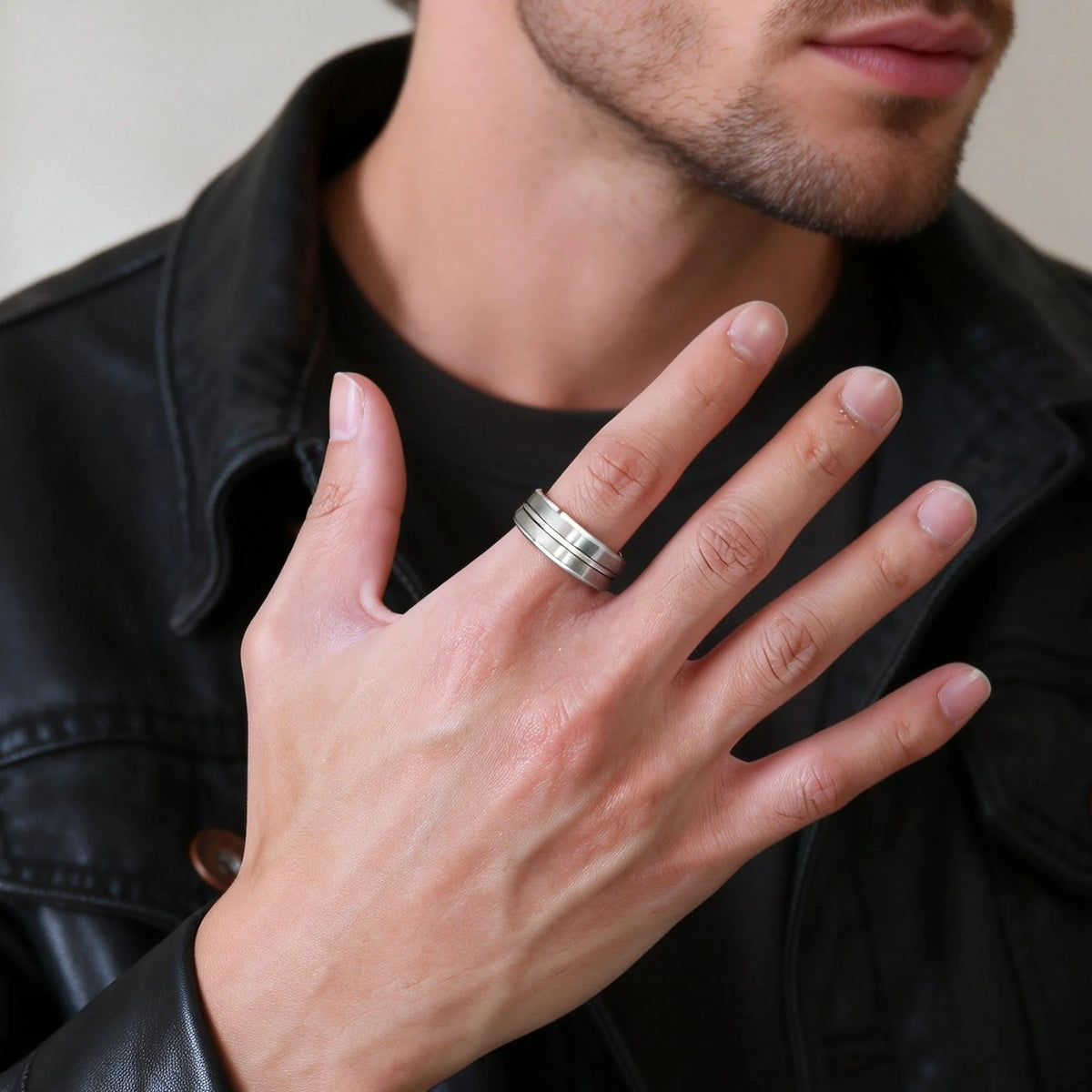 Trendy Brushed Tungsten Carbide Ring for Men Boys,8mm Grooved Durable Bend Ring,Father's Day Anniversary Gifts
