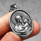 PENDRA Virgin Mary Holy Steel Necklace