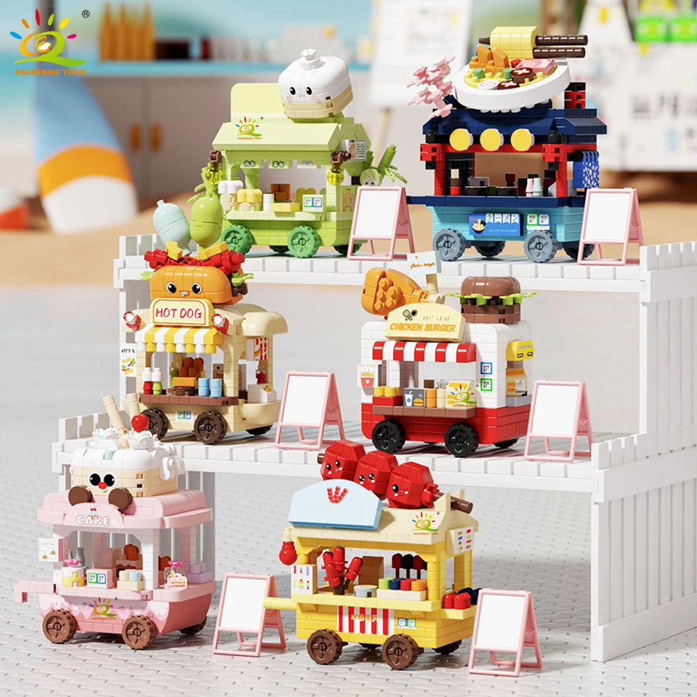 PENDRA Cute Food Micro Building Set