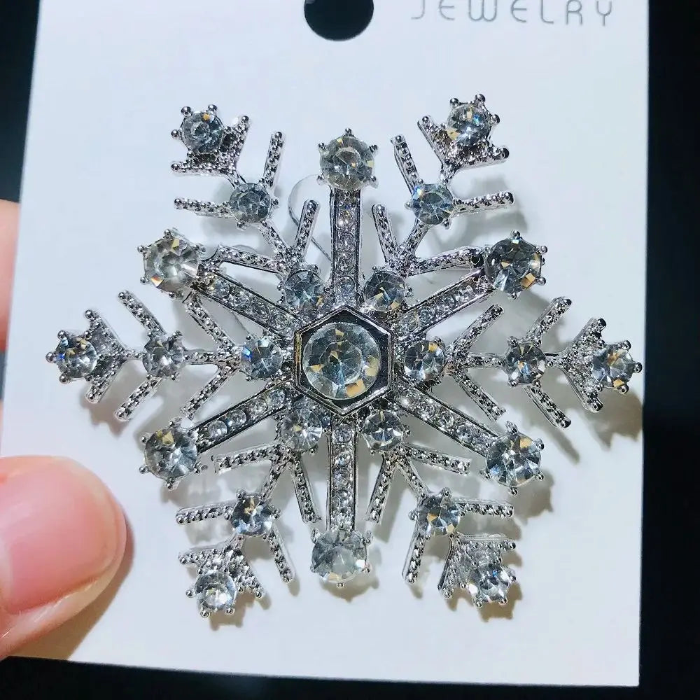 PENDRA Snowelle Blue Snowflake Brooch