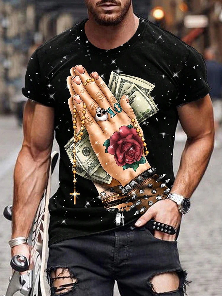 PENDRA Printed Rap Hip T-Shirt