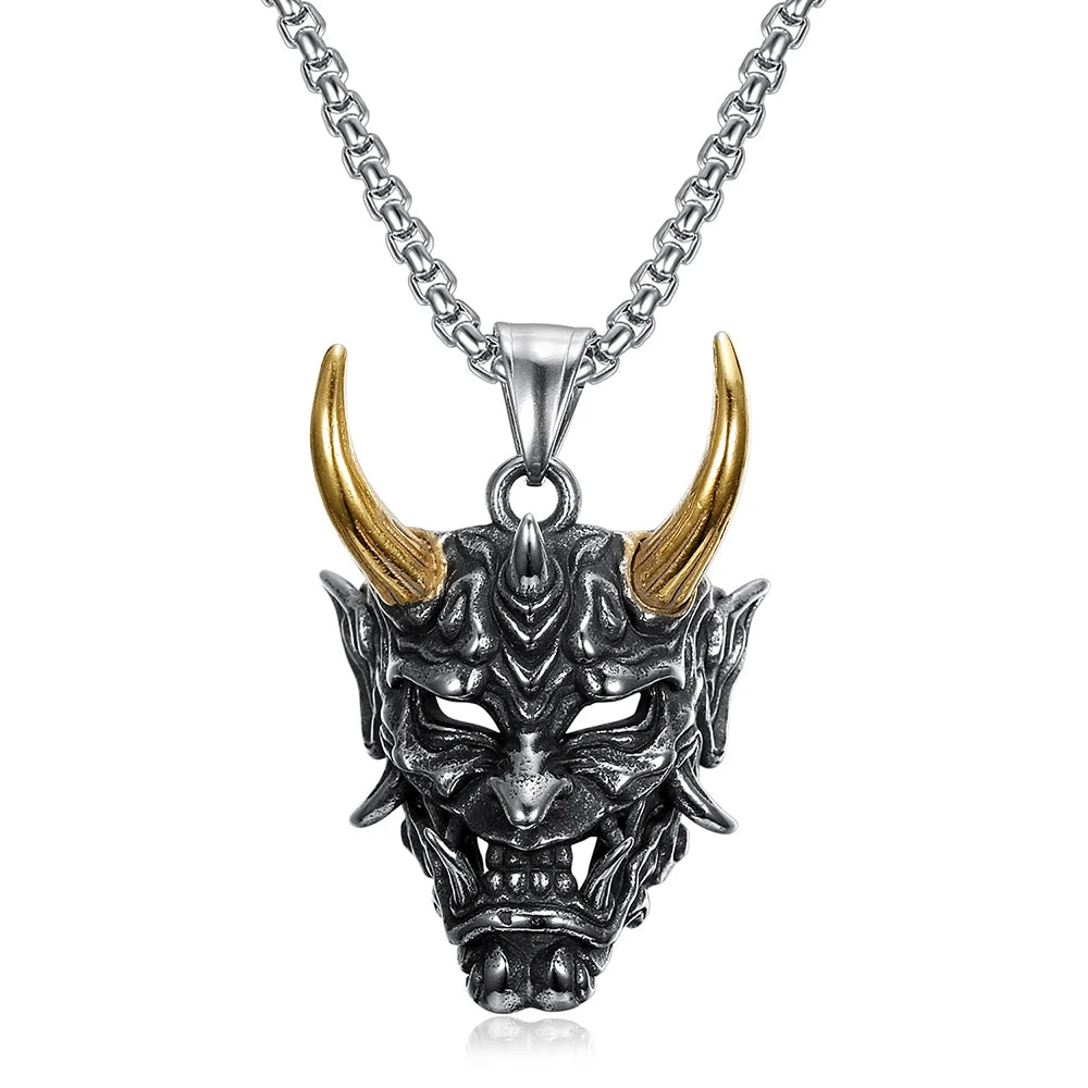 PENDRA Skullpunk Gothic Hip Hop Skull Pendant