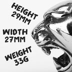 PENDRA Leopard Animal Punk Ring