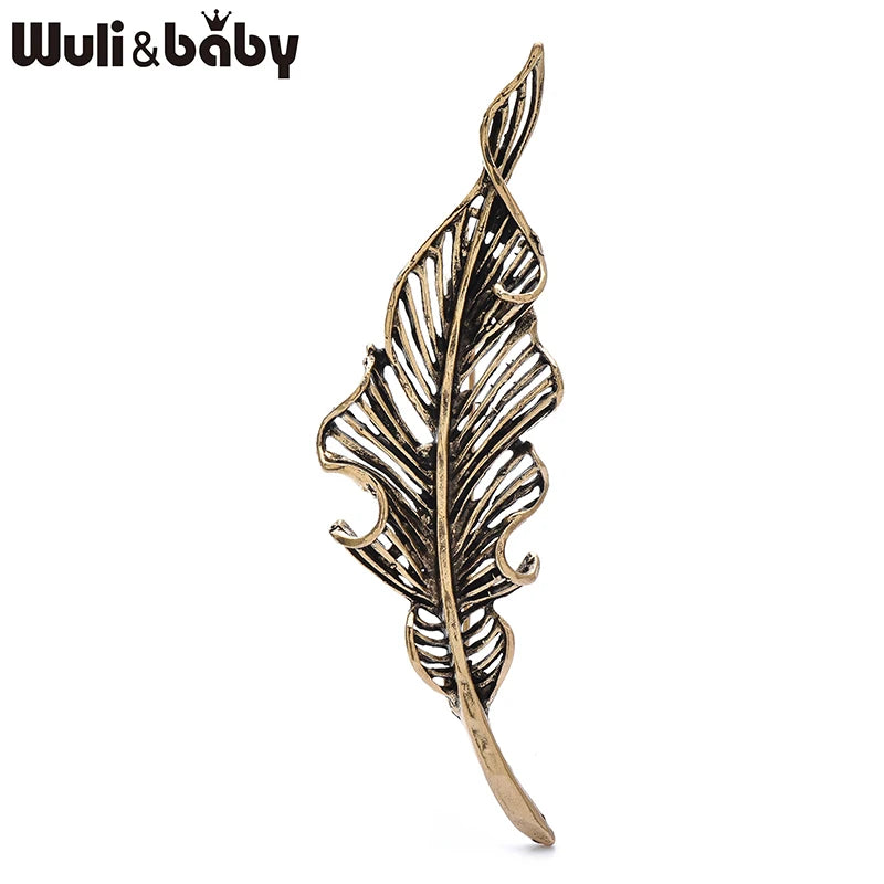 PENDRA Folia Vintage Leaf Brooch