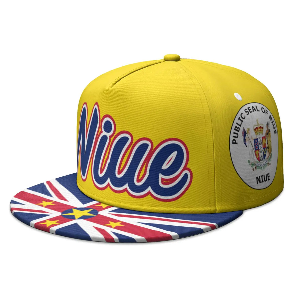 Niue Flat Brimmed Cap Custom Made Name Team Logo Hip-hop Hat Country Travel Fishing Polynesian Nation Island Flags Headgear