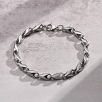 6.4mm Wide Link Chain Bracelets for Men, New Fashion Waterproof Stainless Steel Chains Wristband Gift for Him Jewelry