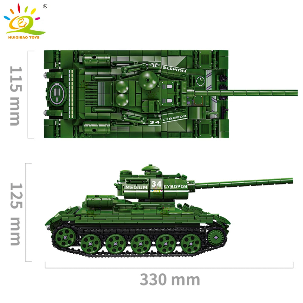 PENDRA Military Tank Army Building Set