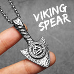 PENDRA Rune Spearhead Odin Steel Necklace