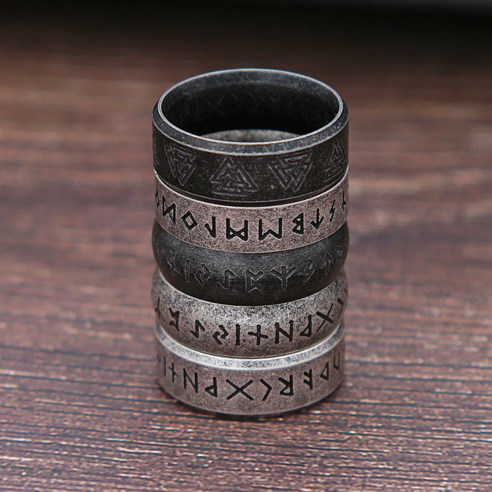PENDRA Runeband Retro Viking Rune Ring