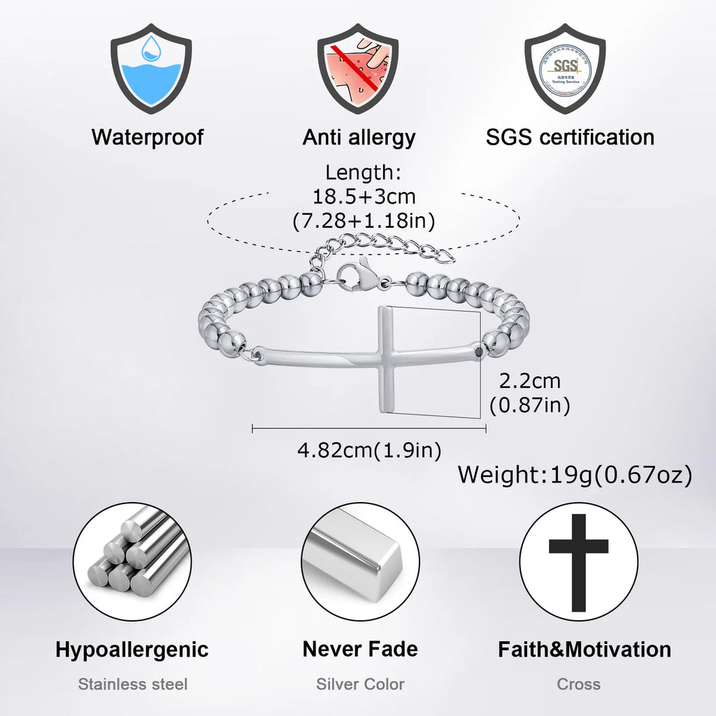 PENDRA Elimire Cross Charm Bracelet