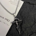 PENDRA Crossduo Gold and Silver Plated Cross Necklace