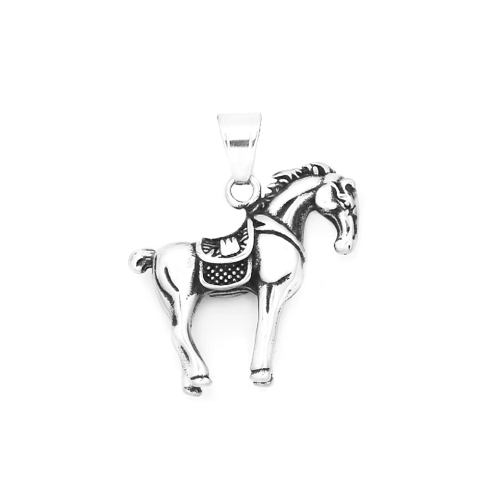 PENDRA Horseforge Punk Horse Pendant Necklace