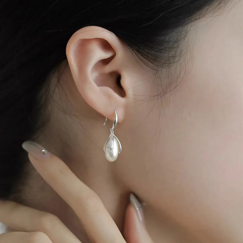 PENDRA Liquid Lava Sterling Silver Earrings