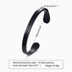 Men Bangle Bracelet, Cuff Bracelet for Men, Stainless Steel Bracelet Simple Bangle, Groomsma Gift Bracelet