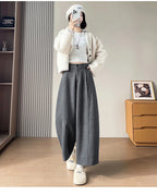 PENDRA Wide Leg Waist Straight Pants