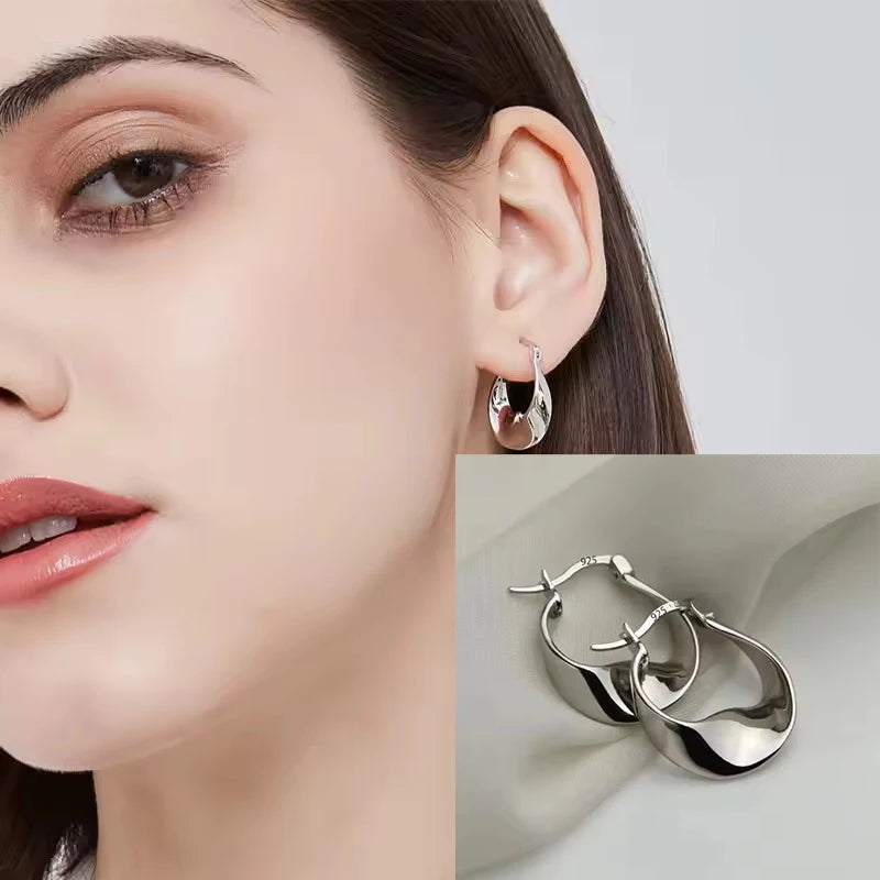 PENDRA Water Sterling Silver Earrings