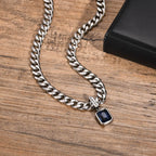 PENDRA Square Cuban Pendant Necklace