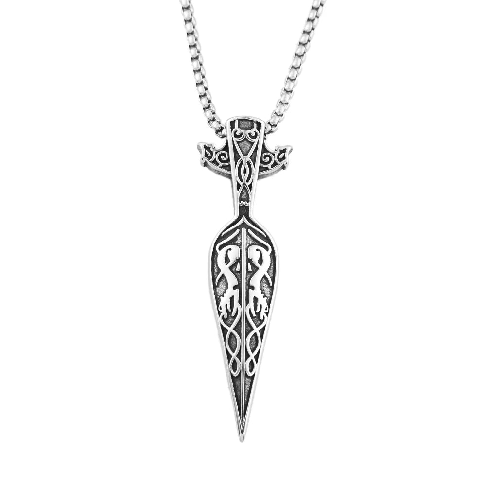 PENDRA Vikingblade Stainless Steel Viking Sword Pendant