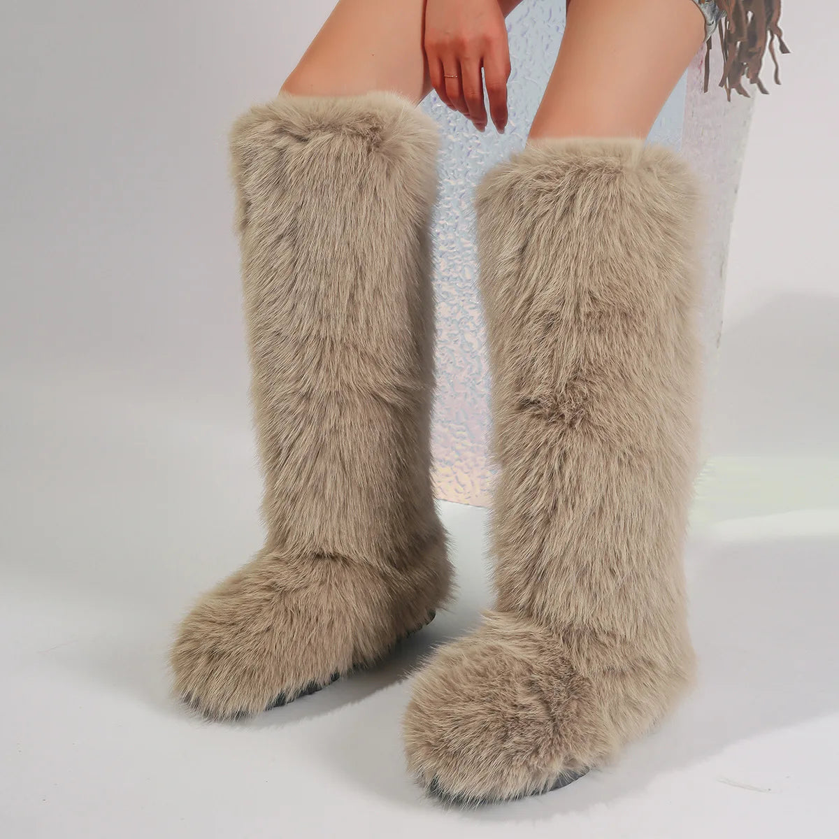 PENDRA Knee Warm Imitation Boots
