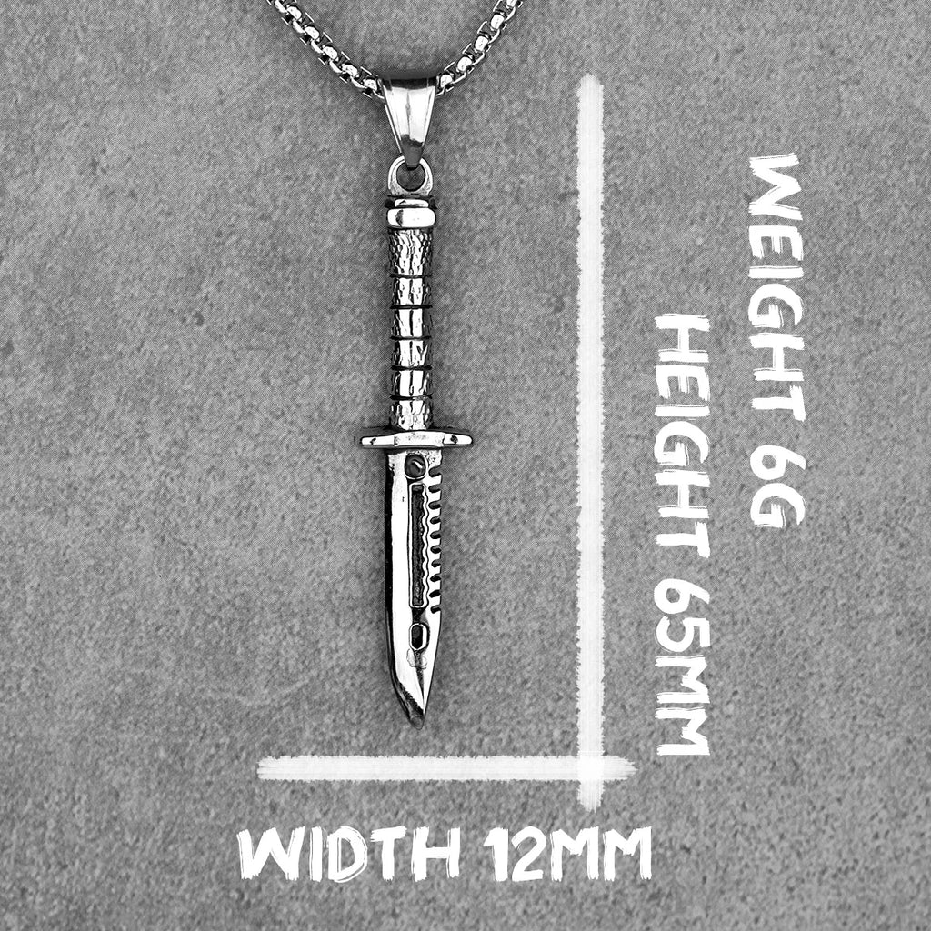PENDRA Knife Steel Necklace