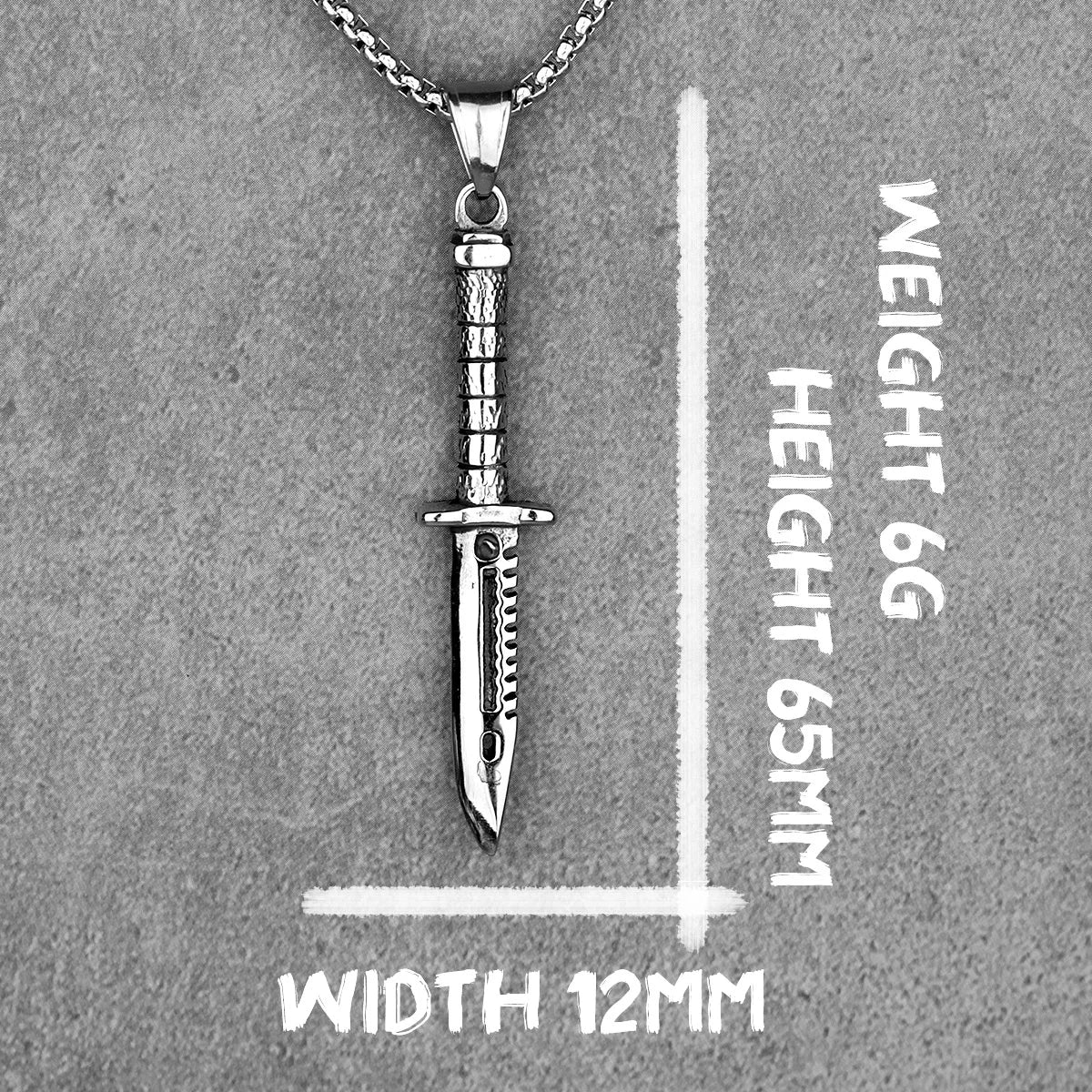 PENDRA Knife Steel Necklace
