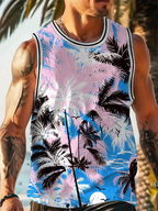PENDRA Sleeveless Hawaiian Palm T-Shirt