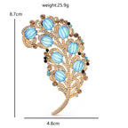 PENDRA Featherella Big Palace Feather Brooch