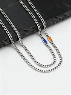 PENDRA Cuban Stone Link Chain Necklace