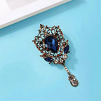 PENDRA Versailles Vintage Rhinestone Flower Brooch