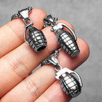PENDRA Grenade Steel Necklace