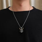 PENDRA Demonmask Samurai Ghost Demon Mask Pendant