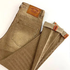 High-end 2026 Luxury Brand Clothes Khaki Jeans Men's Light Luxury Washed Casual Elastic Slim Small Feet Embroidered Long Pants