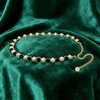 PENDRA Bellaara Metal Pearl Minimal Waist Chain Belt