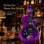Black Sabbath Guitar Glass Decanter, Purple Rock Band Whiskey Bottle, Bar & Home Decorative Liquor Bottle