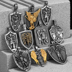 PENDRA Arch Angel St Steel Necklace