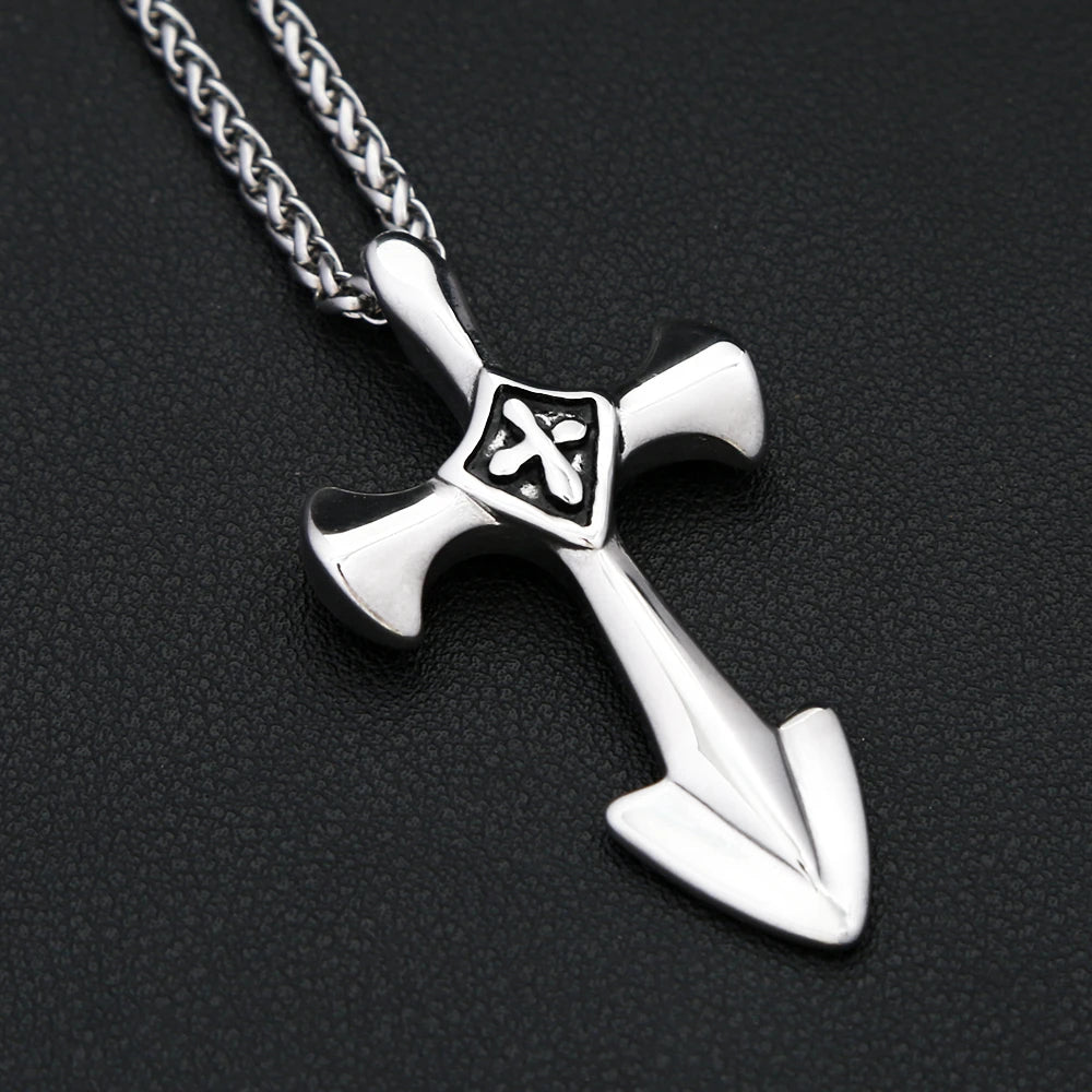 PENDRA Templar Cross Knight Pendant