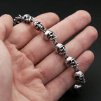 PENDRA Skullmark Stainless Steel Biker Bracelet