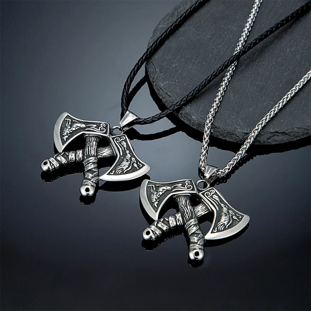 PENDRA Vikings Norse Steel Necklace