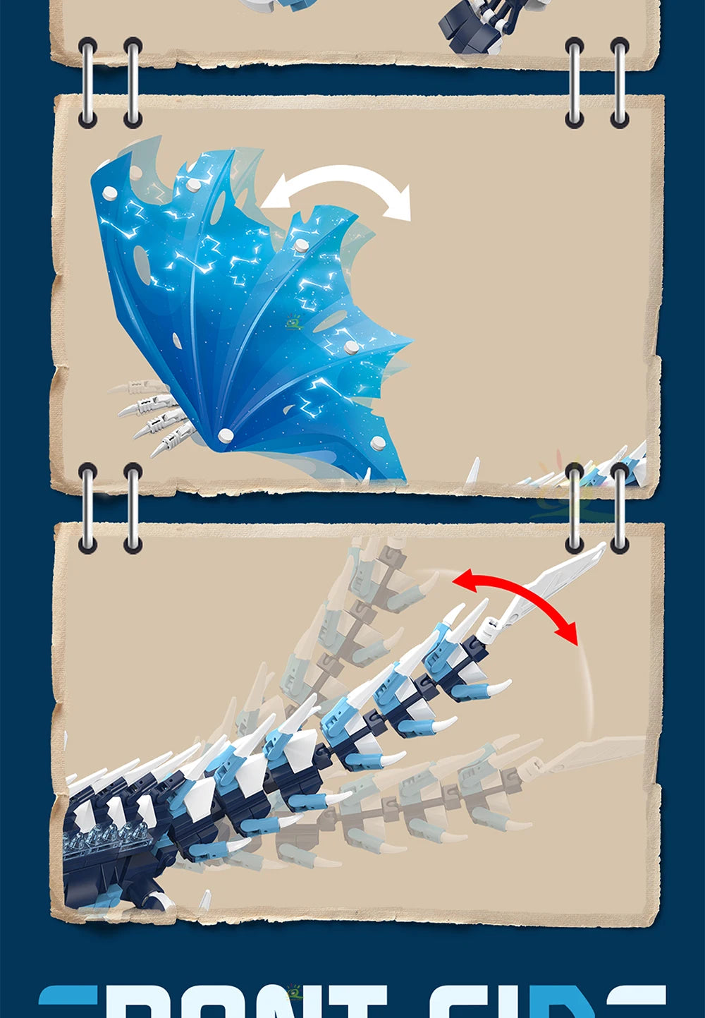 PENDRA ICE Frie Dragon Building Set