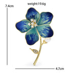 PENDRA Florabelle Pretty Enamel Flower Brooch